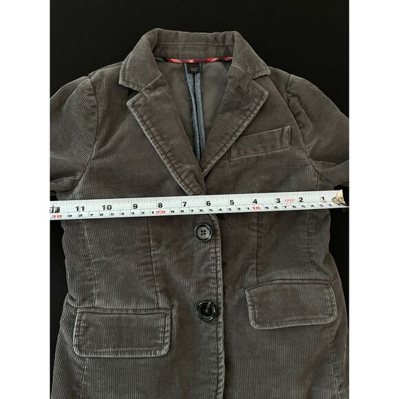 ~ Crewcuts Boys' 3 yrs Corduroy Ludlow Blazer Gray Grey Soft Pockets Warm Boy's - Picture 9 of 16